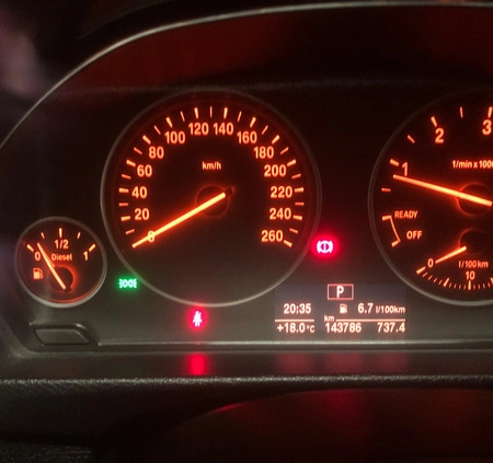 BMW Seria 3 cena 61000 przebieg: 143786, rok produkcji 2016 z Rybnik małe 79